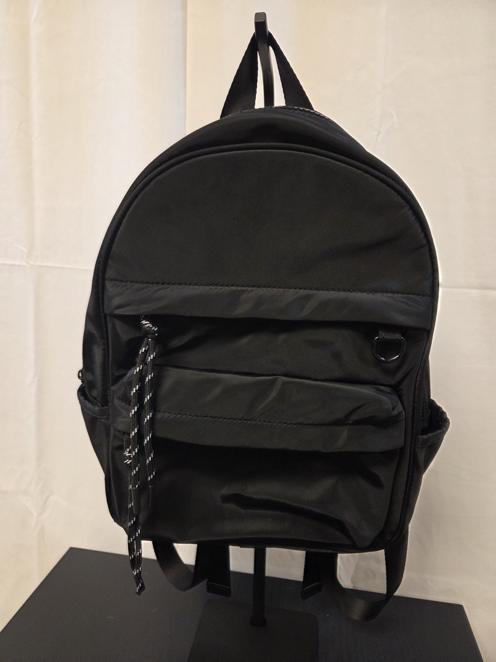 Everyday Black Women's Small Backpack with Front Pocket
